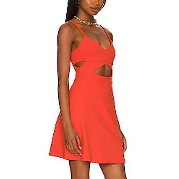 SUSANA MONACO X CUTOUT A-LINE DRESS BLACK SIZE MEDIUM NWT - Picture 7 of 9